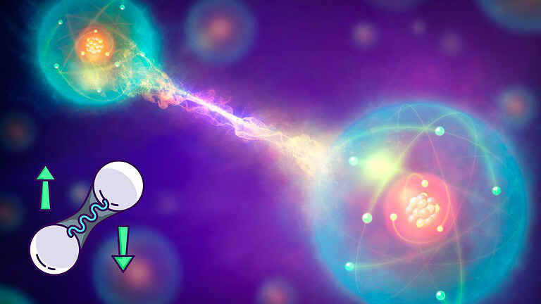 Entanglement quantistico osservato in un cristallo di 1 centimetro
