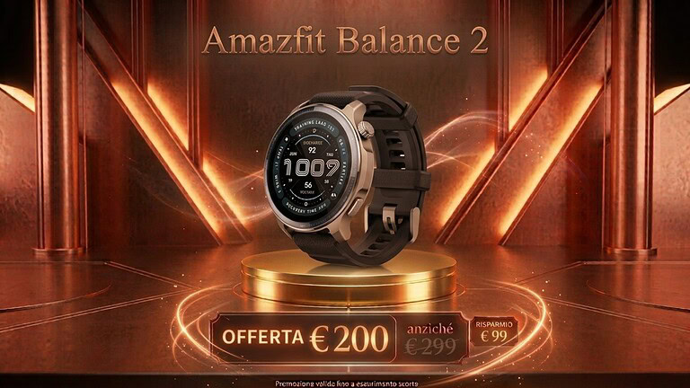 Amazfit Balance 2 in offerta: sconto del 33% su Amazon