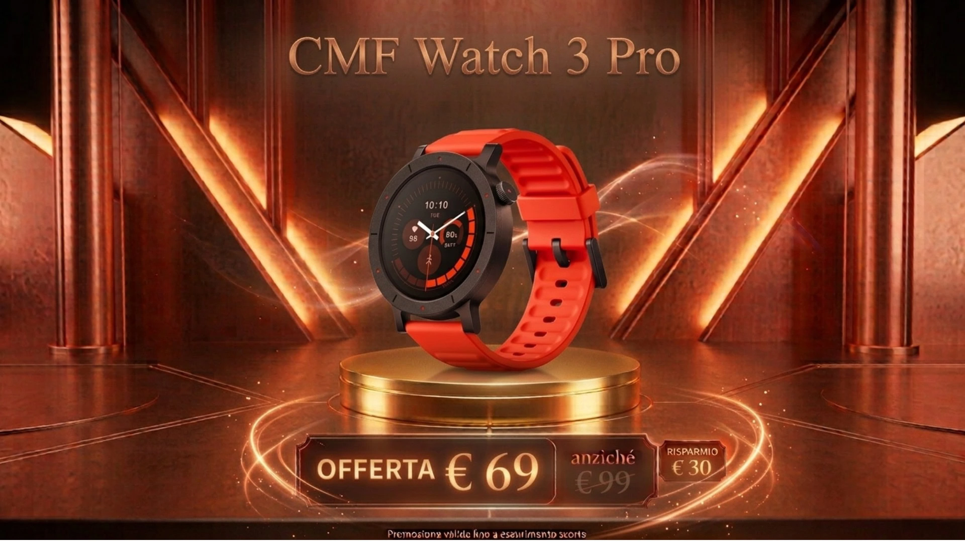 CMF Watch 3 Pro a 69 euro: GPS dual-band e ChatGPT al polso