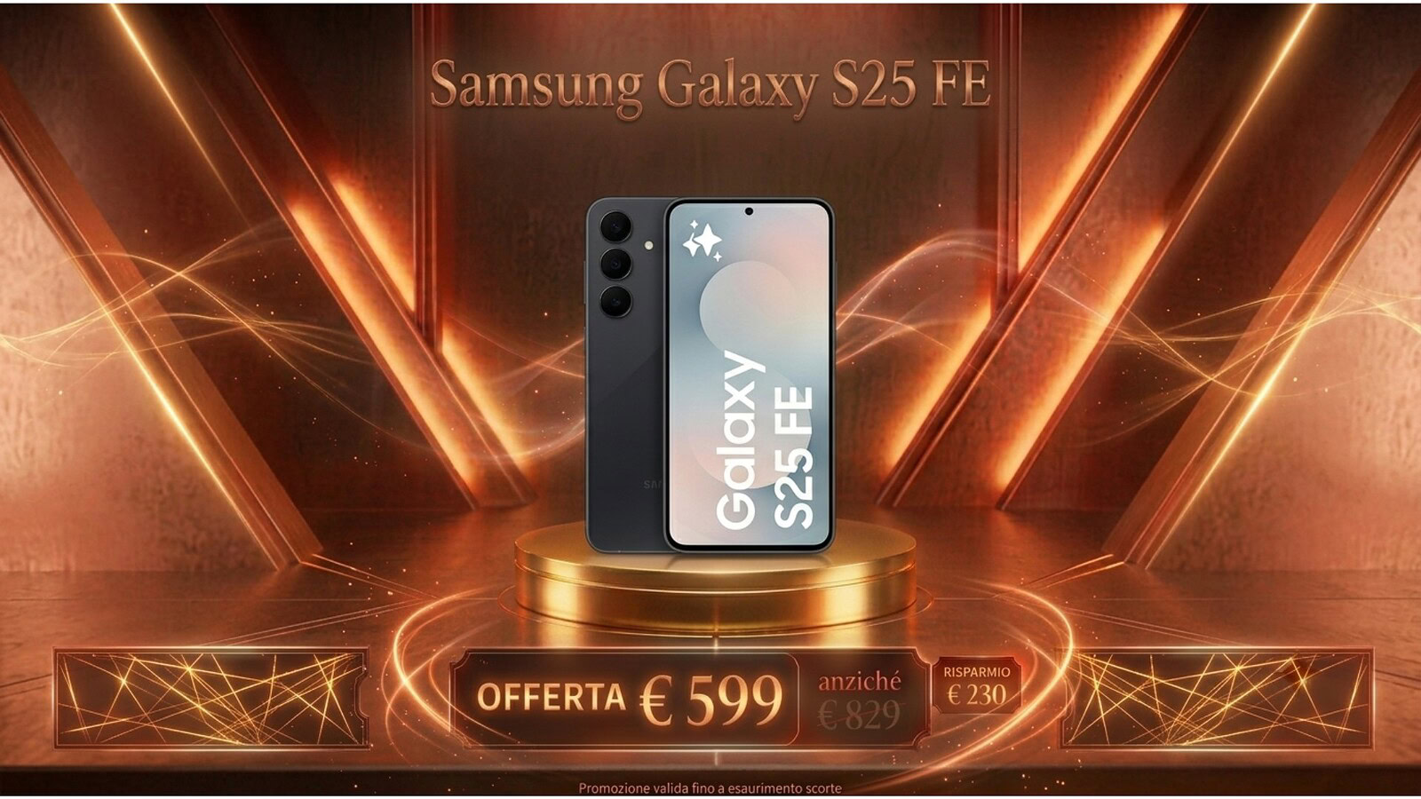 Samsung Galaxy S25 FE in offerta a 599 euro su Amazon