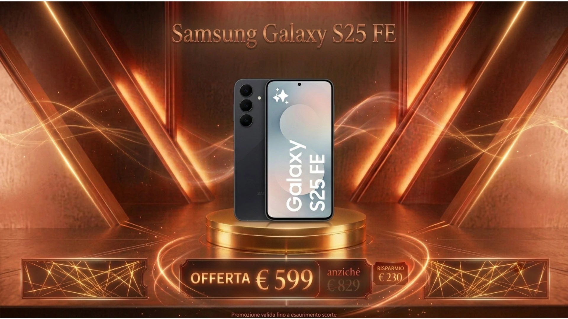 Samsung Galaxy S25 FE in offerta a 599 euro su Amazon