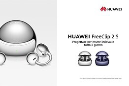 Huawei FreeClip 2 S ufficiali a 229 euro con Airy C-bridge e chip AI
