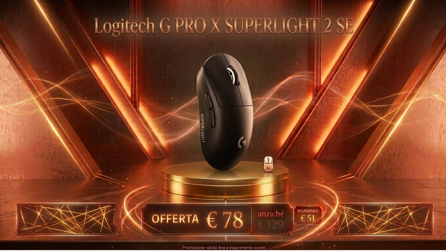 Logitech G PRO X SUPERLIGHT 2 SE in sconto del 40% su Amazon