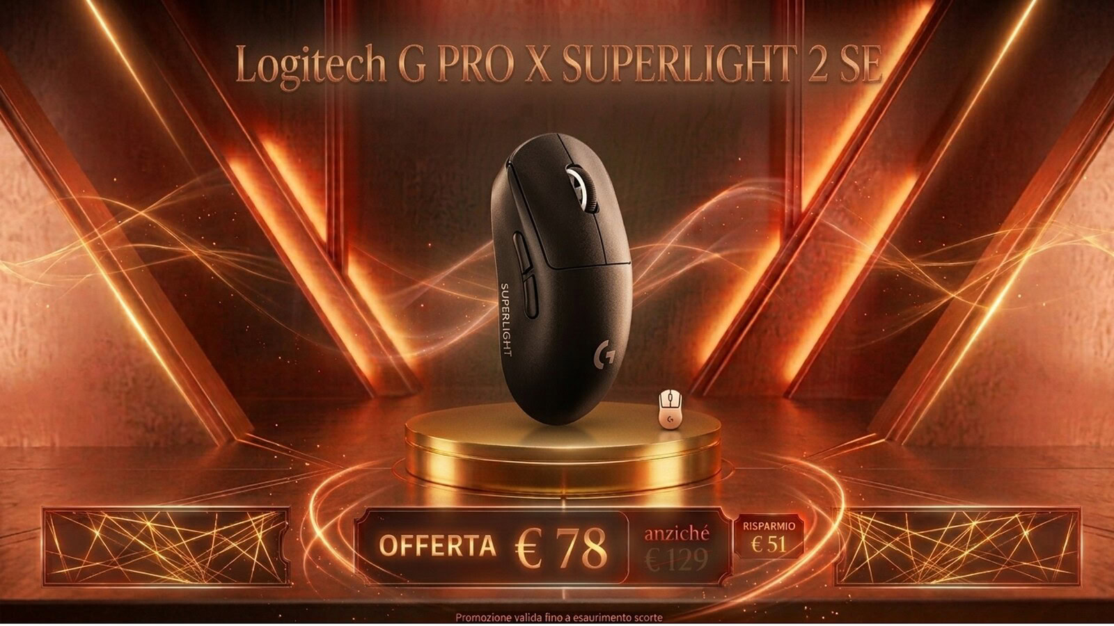 Logitech G PRO X SUPERLIGHT 2 SE in sconto del 40% su Amazon