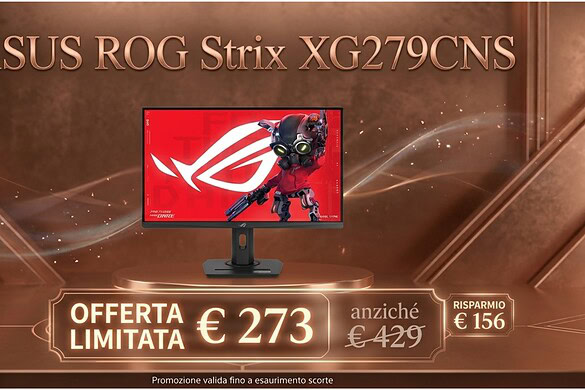 ASUS ROG Strix XG279CNS: 380 Hz in offerta a 273 euro su Amazon