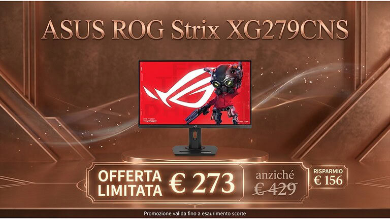 ASUS ROG Strix XG279CNS: 380 Hz in offerta a 273 euro