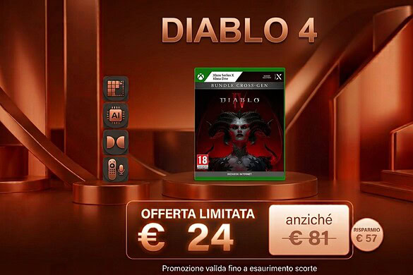 Diablo IV per Xbox crolla a 24,90€ su Amazon: sconto del 70% e minimo storico