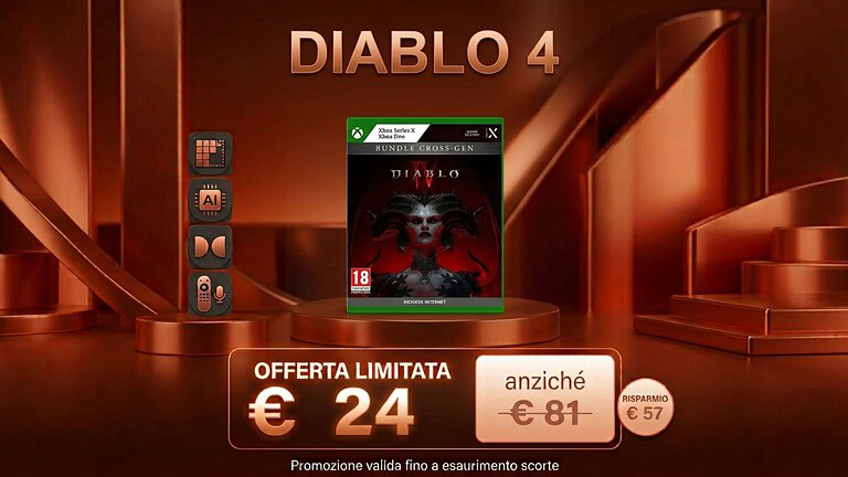 Diablo IV per Xbox crolla a 24,90€ su Amazon: sconto del 70% e minimo storico