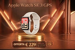 Apple Watch SE 3 GPS 44mm in offerta a 229 euro su Amazon