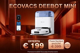 Ecovacs Deebot Mini Blue crolla sotto i 200 euro su Amazon