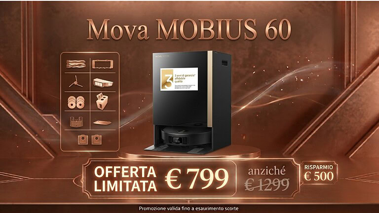 Mova Mobius 60 al minimo storico su Amazon a 799 euro