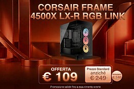 Corsair FRAME 4500X in offerta su Amazon: sconto del 56% sul case RGB
