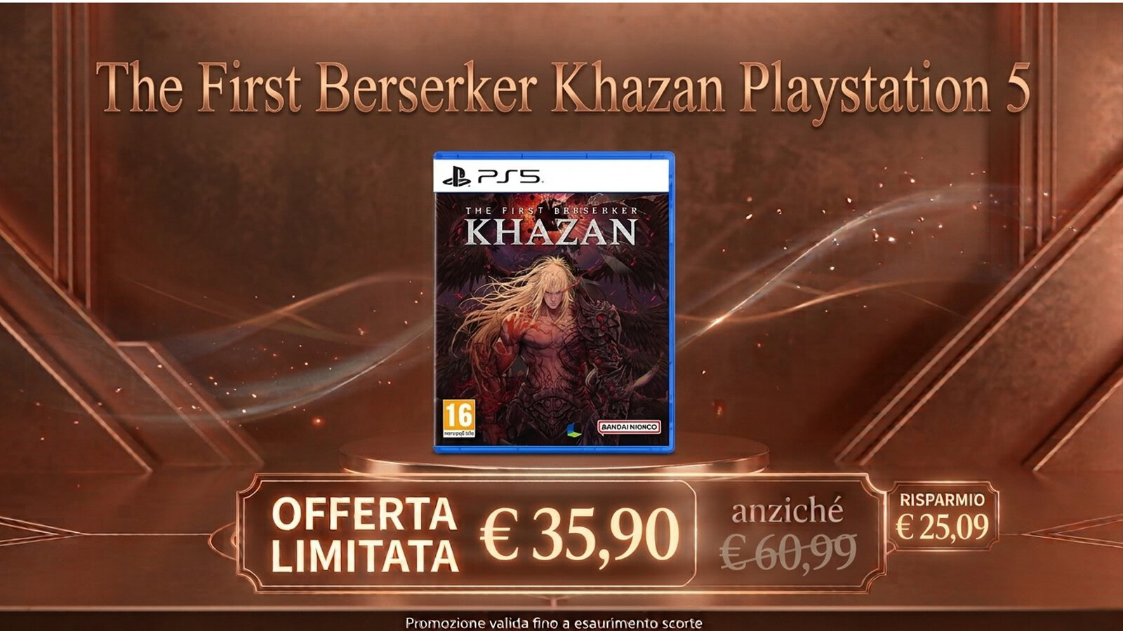 The First Berserker Khazan al minimo storico su Amazon