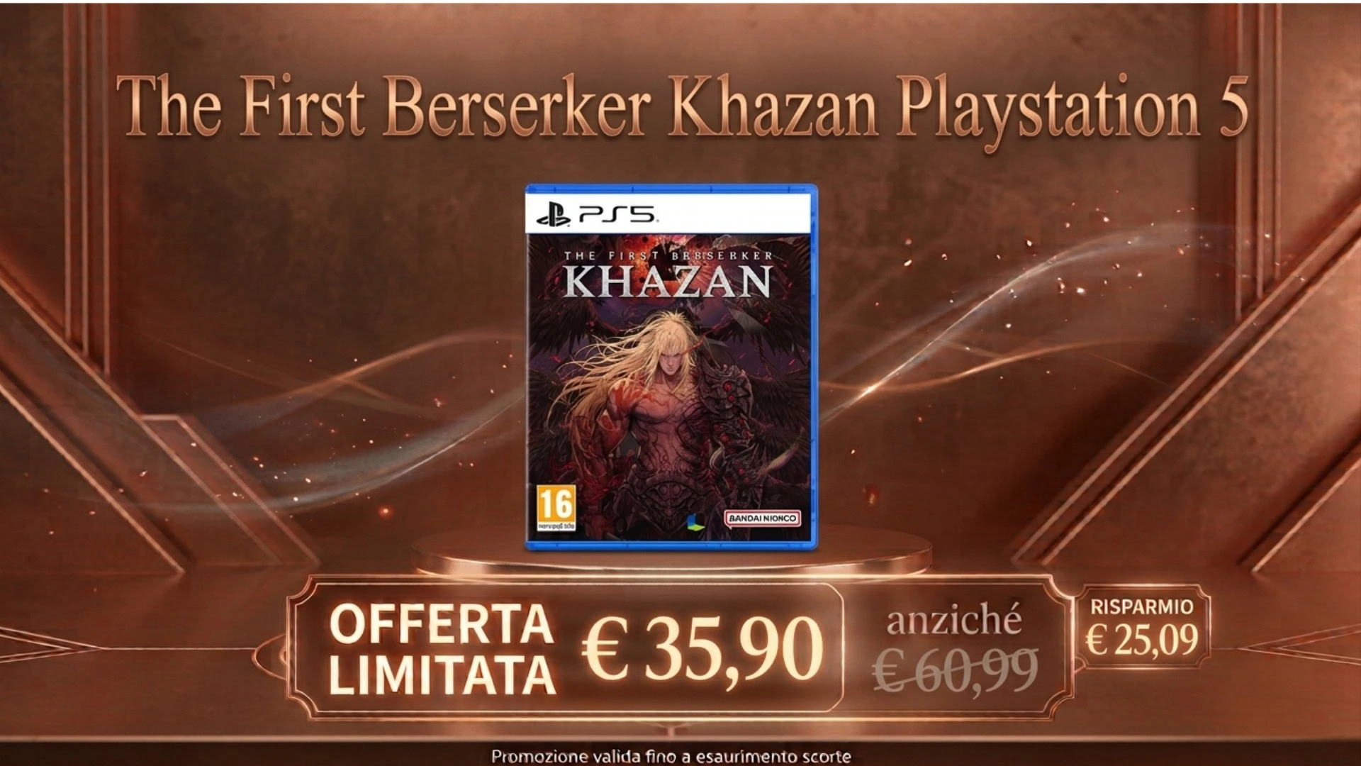 The First Berserker Khazan al minimo storico su Amazon