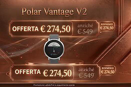 Polar Vantage V2 crolla a 274,50€: sconto di oltre 275 euro