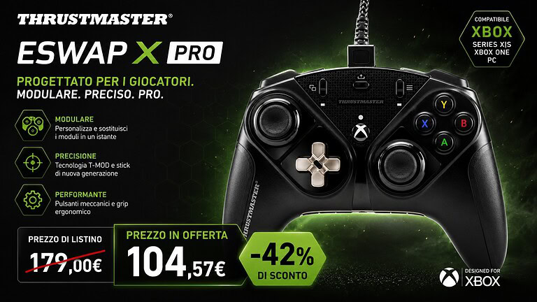 Thrustmaster ESWAP X Pro in offerta a 104,57€ su Amazon