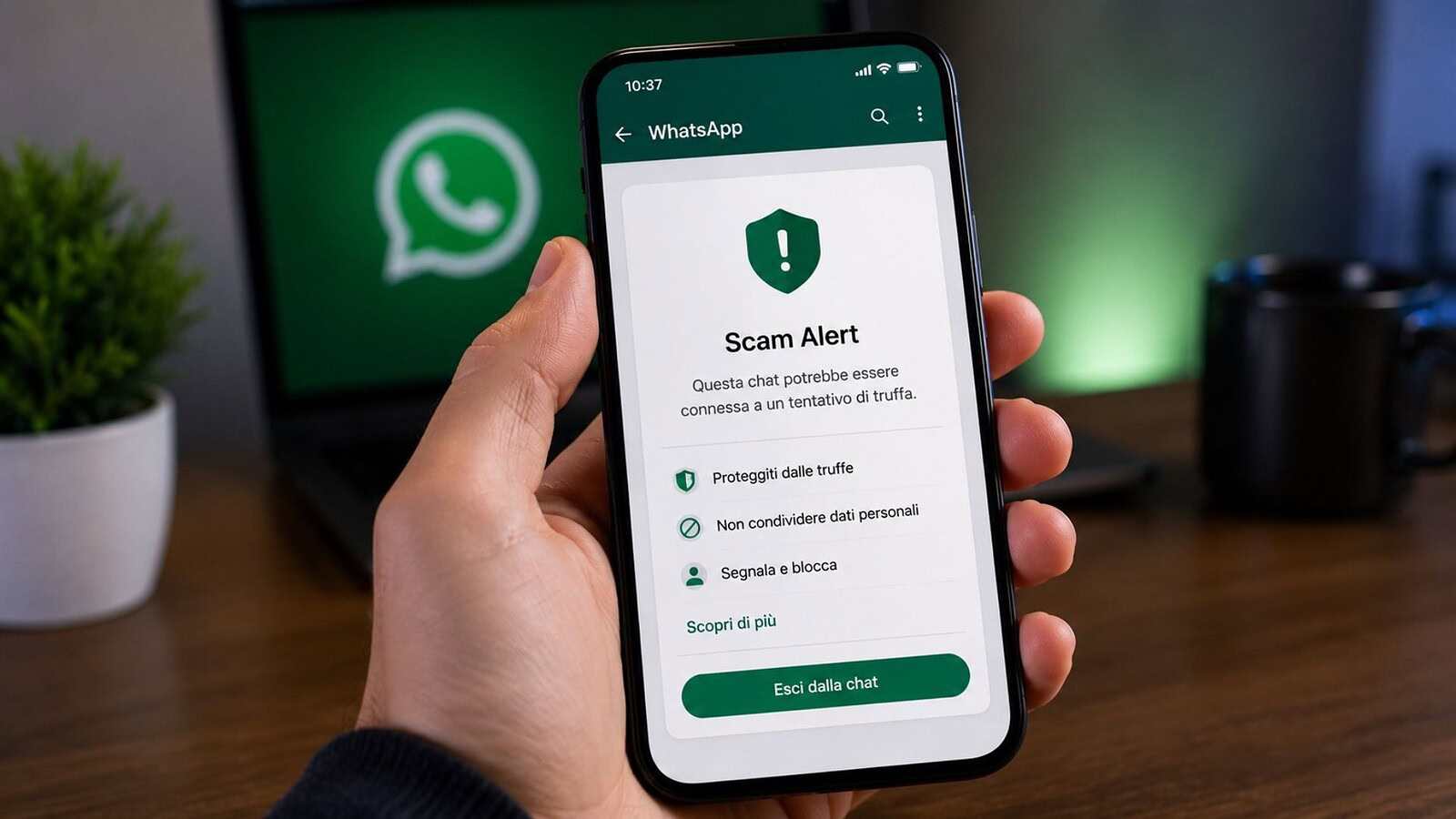 WhatsApp Scam Alert arriva in beta: come funziona la difesa