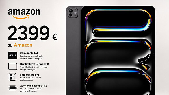 iPad Pro 13” M5 da 2TB crolla di 500 euro su Amazon