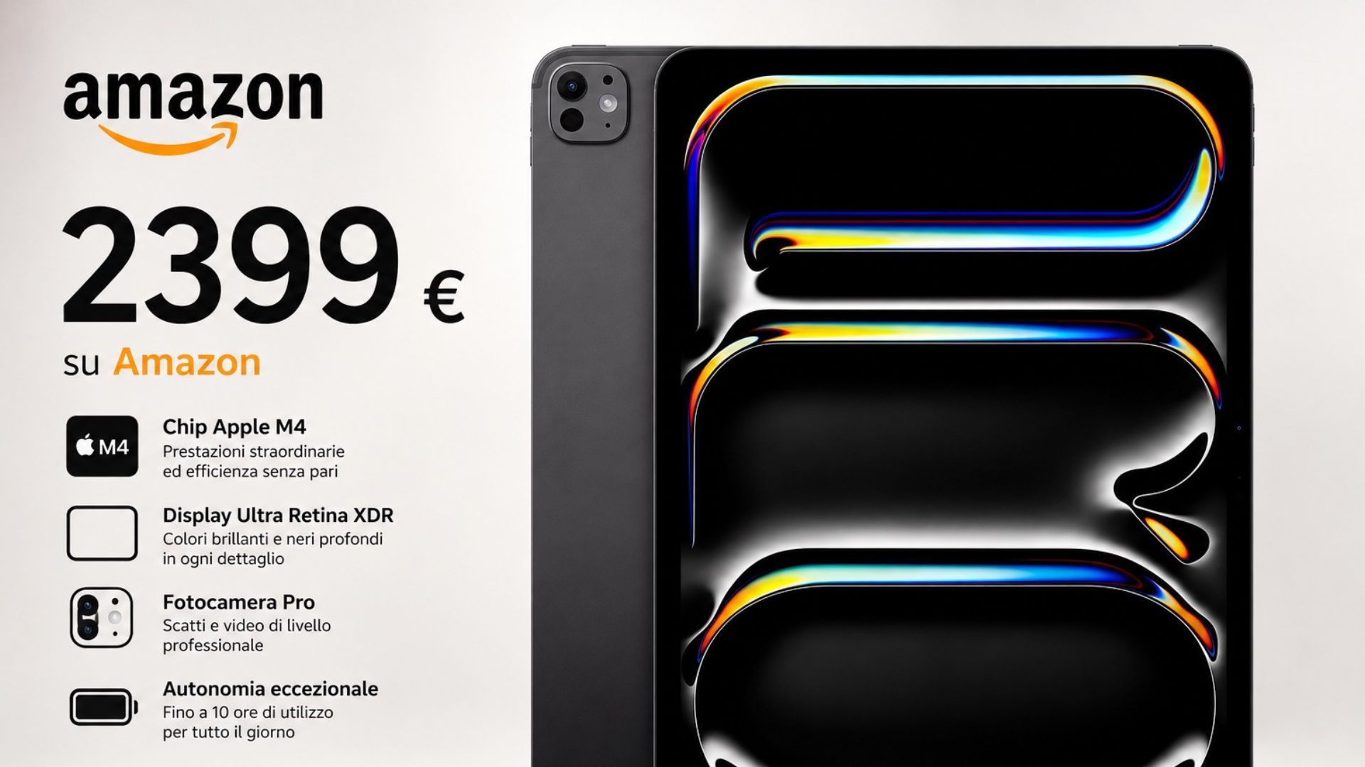 iPad Pro 13” M5 da 2TB crolla di 500 euro su Amazon iPad Pro 13'' M5 da 2TB crolla di 500 euro su Amazon
