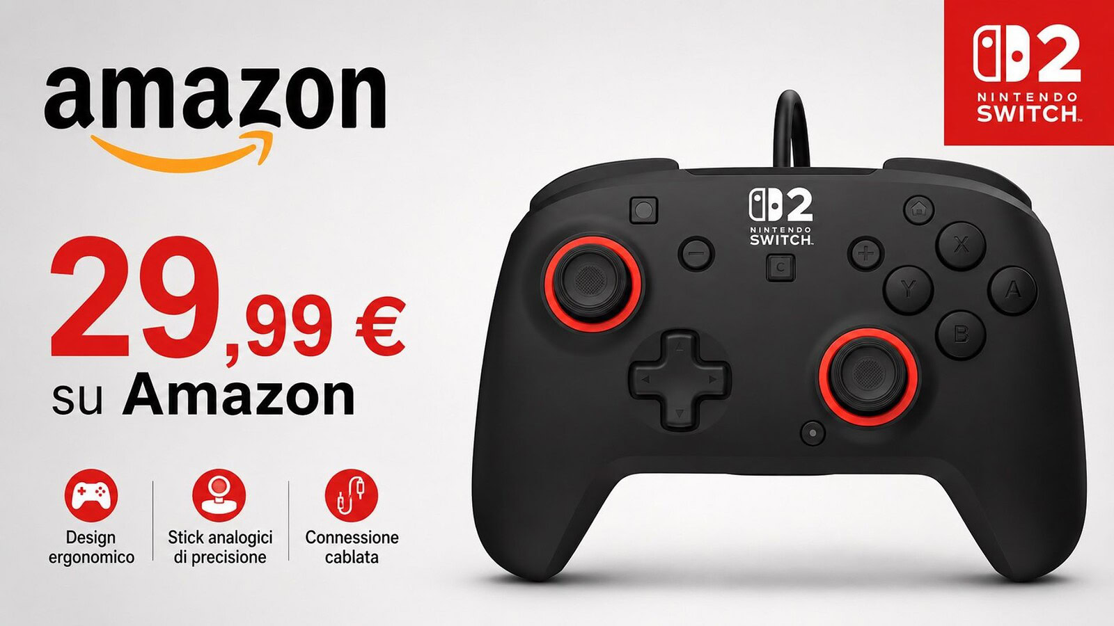 Turtle Beach Rematch per Switch 2 al minimo storico su Amazon