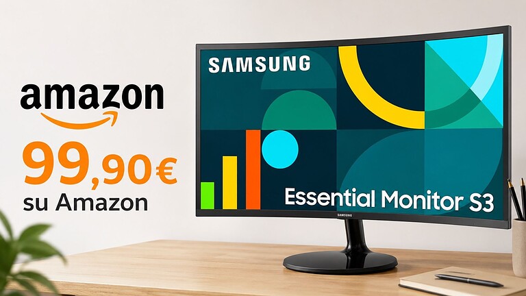 Samsung Monitor S36GD, curvo 27" a prezzo minimo storico su Amazon