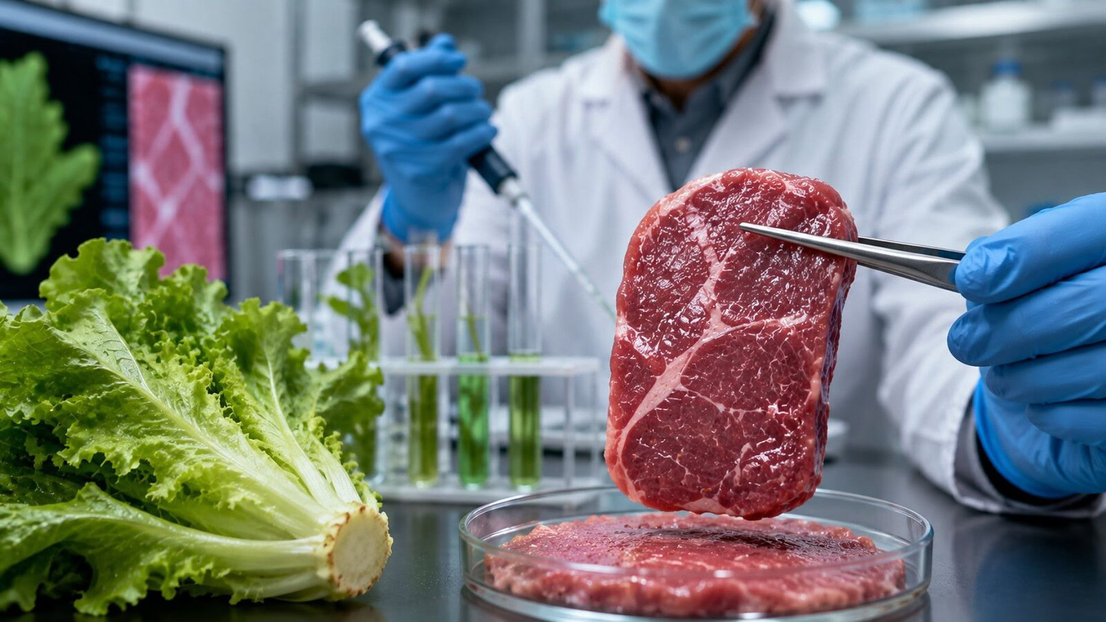 Lattuga trasformata in carne vegetale: ecco come ci riescono