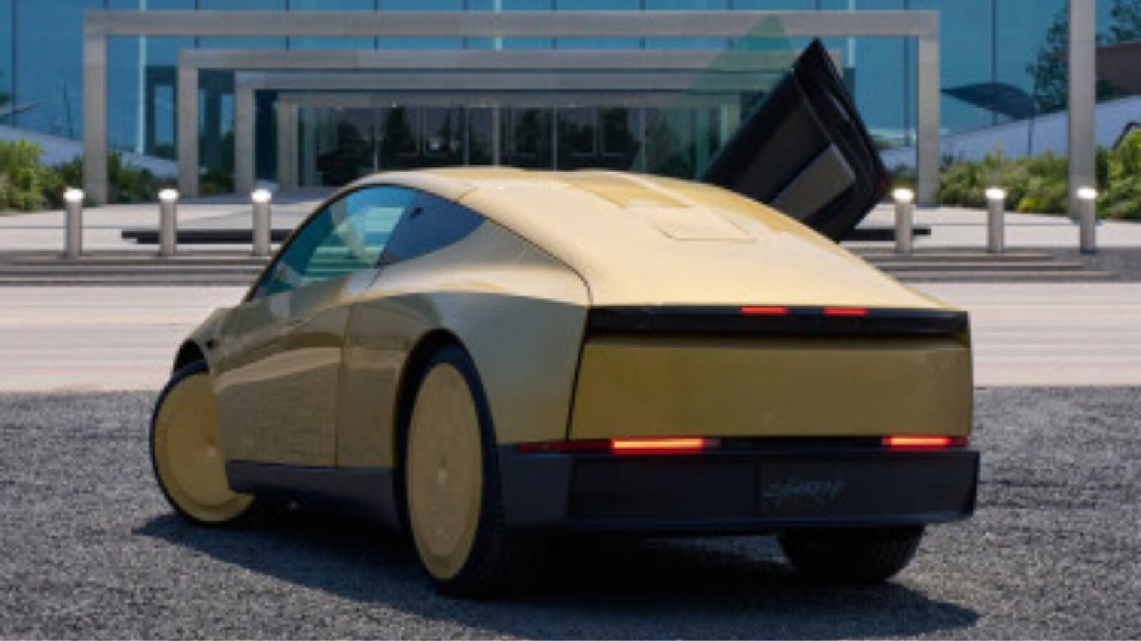 Tesla Cybercab con antenna Starlink: prime foto e molti dubbi