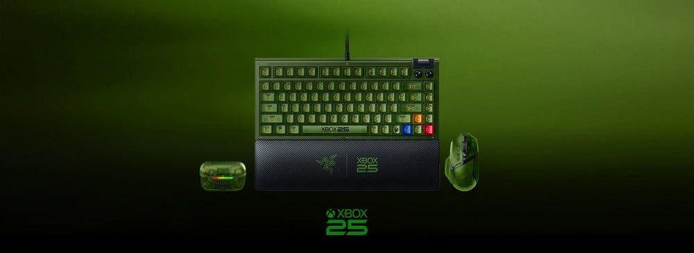 Xbox 25° anniversario Xbox celebra i 25 anni con accessori verdi in edizione limitata