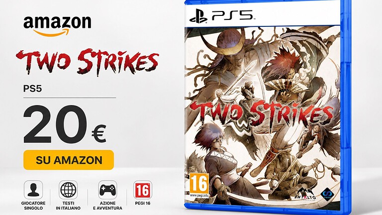 Two Strikes per PS5 al minimo storico: solo 20 euro su Amazon
