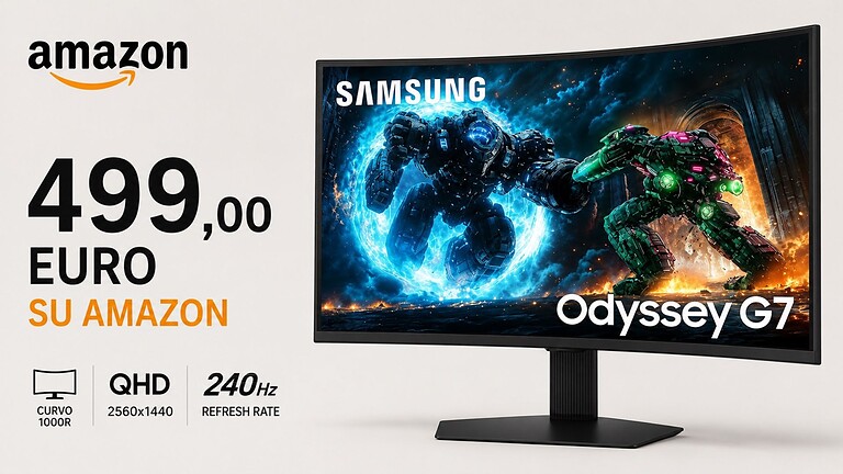 Samsung Odyssey G7 37 pollici al minimo storico: 499 euro