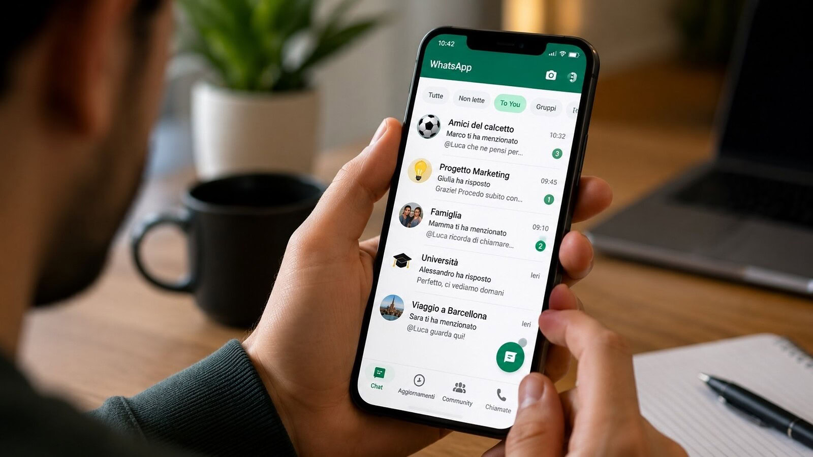 WhatsApp, arriva il filtro To You per menzioni e risposte