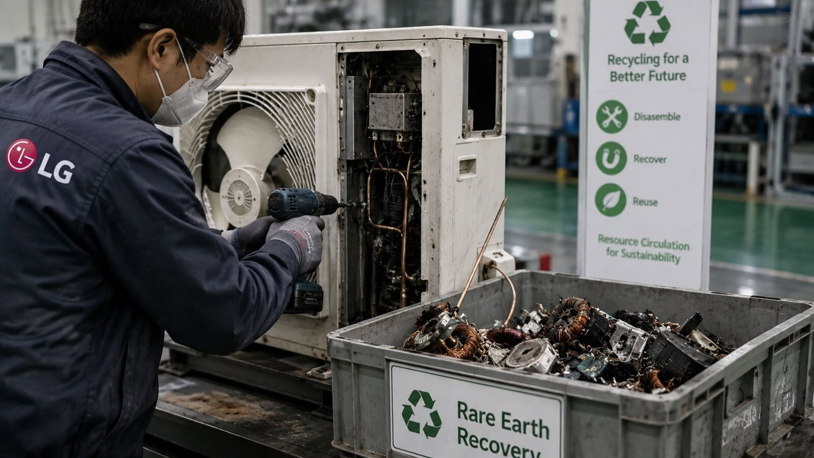LG recupera le terre rare dai vecchi climatizzatori