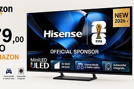 Hisense 55U7SE crolla sotto i 480 euro su Amazon con MiniLED e 144 Hz