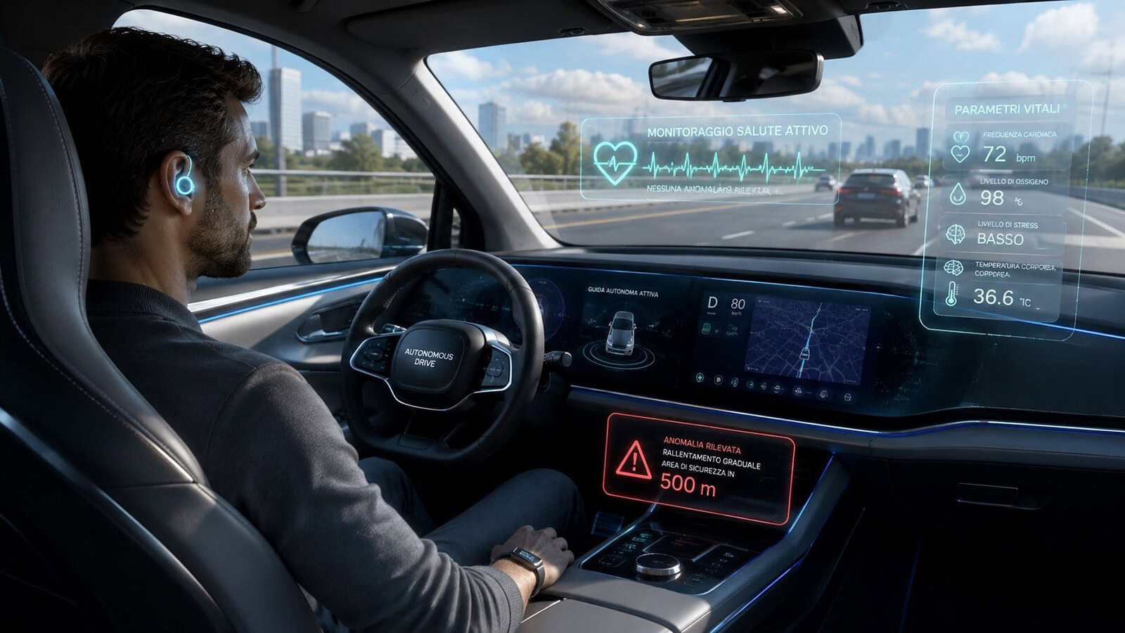 Automotive Health: l'auto che rileva i malori del guidatore