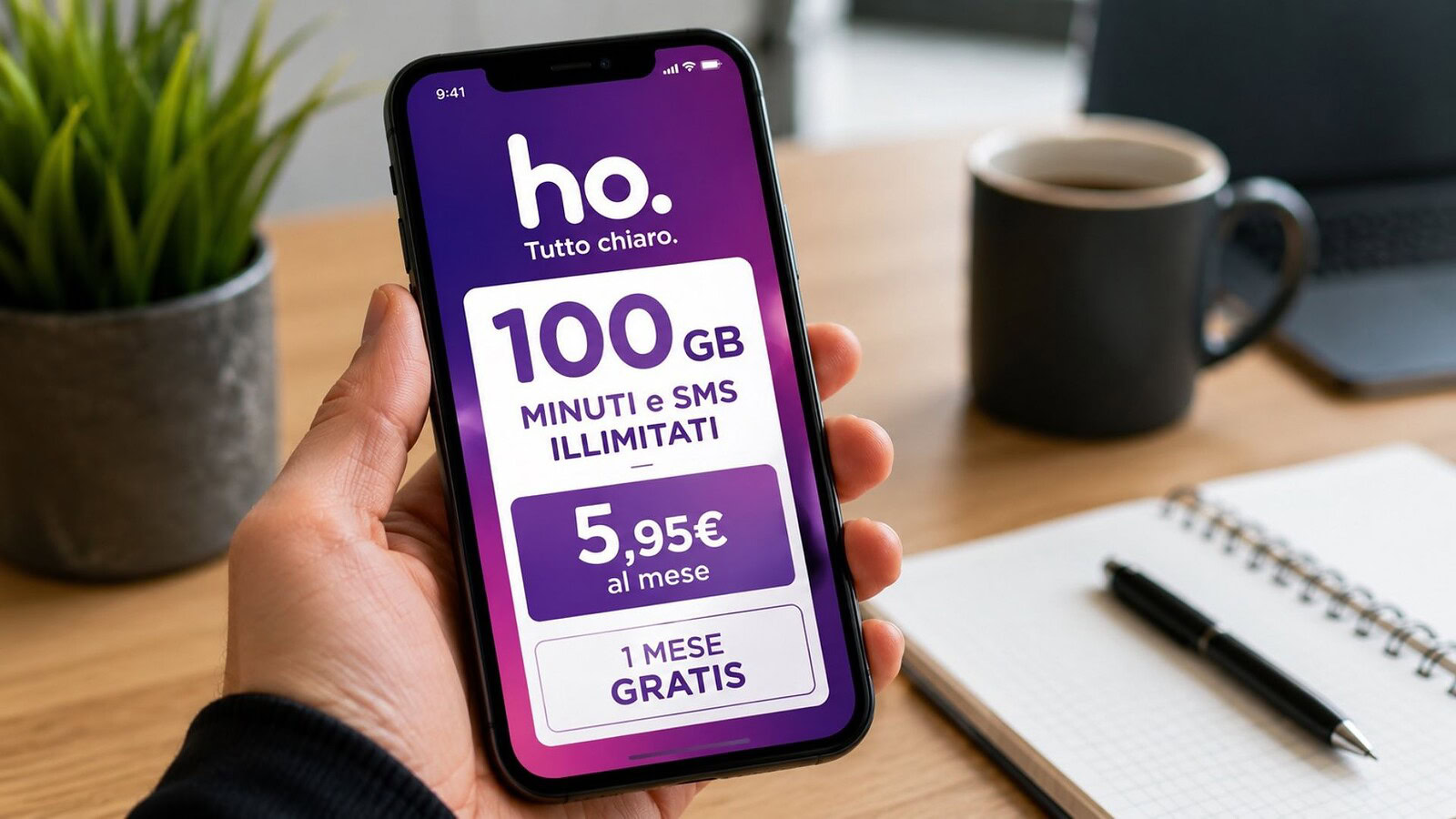ho. Mobile: torna l'offerta da 5,95 euro con 100 GB e un mese gratis in alcuni casi