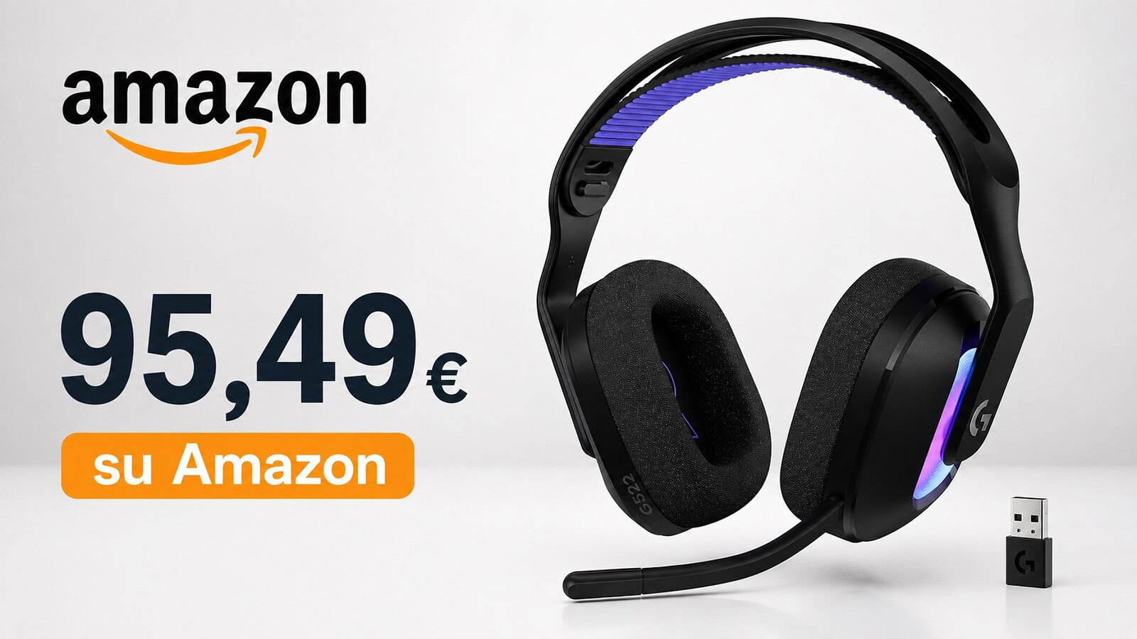 Logitech G G522 in offerta: cuffie gaming wireless a 95,49 euro