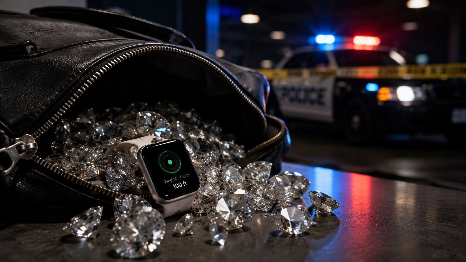 Apple Watch tradisce la banda dei diamanti sul treno notturno