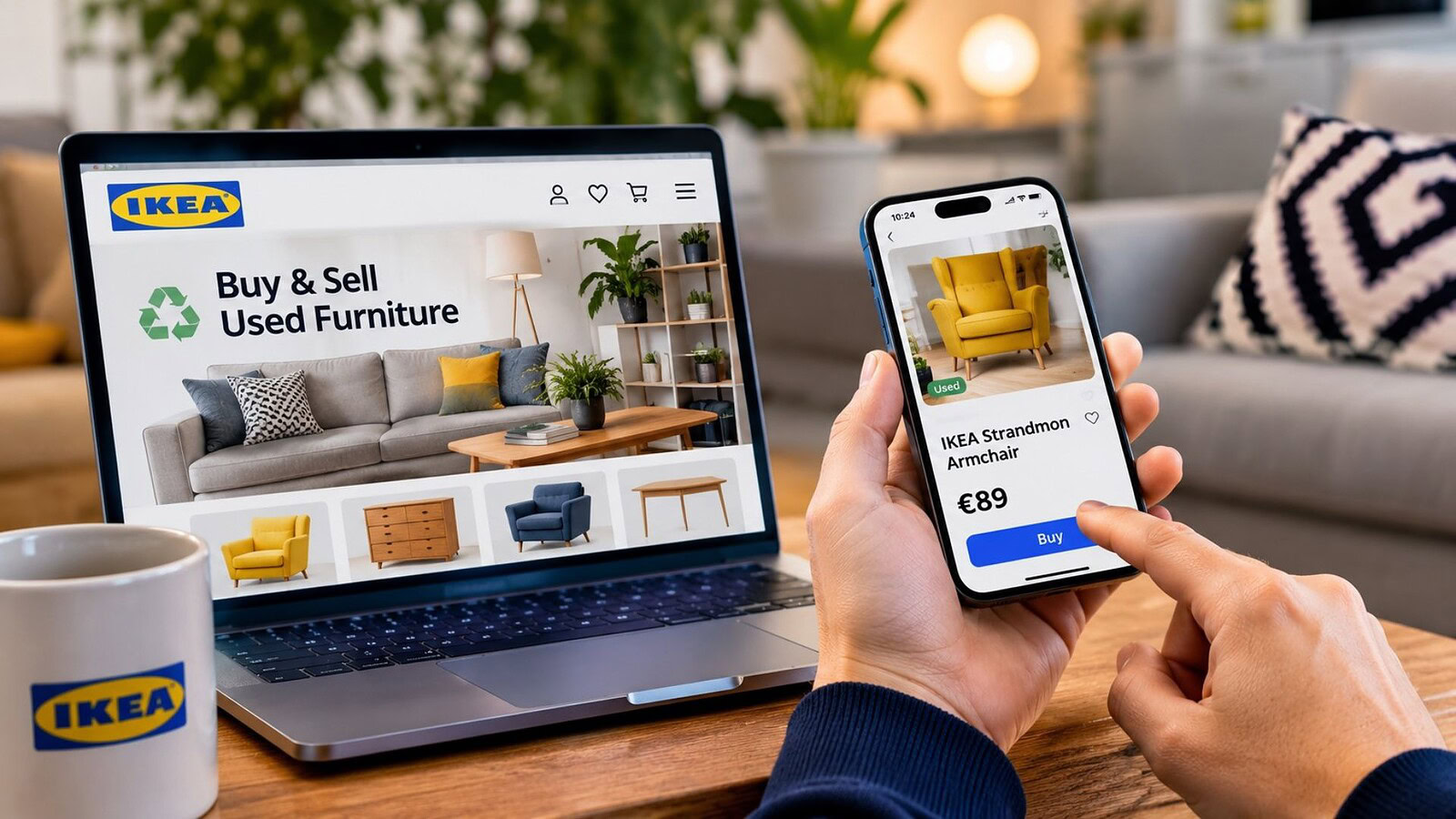 Ikea sfida eBay e Vinted con il suo mercatino dell'usato