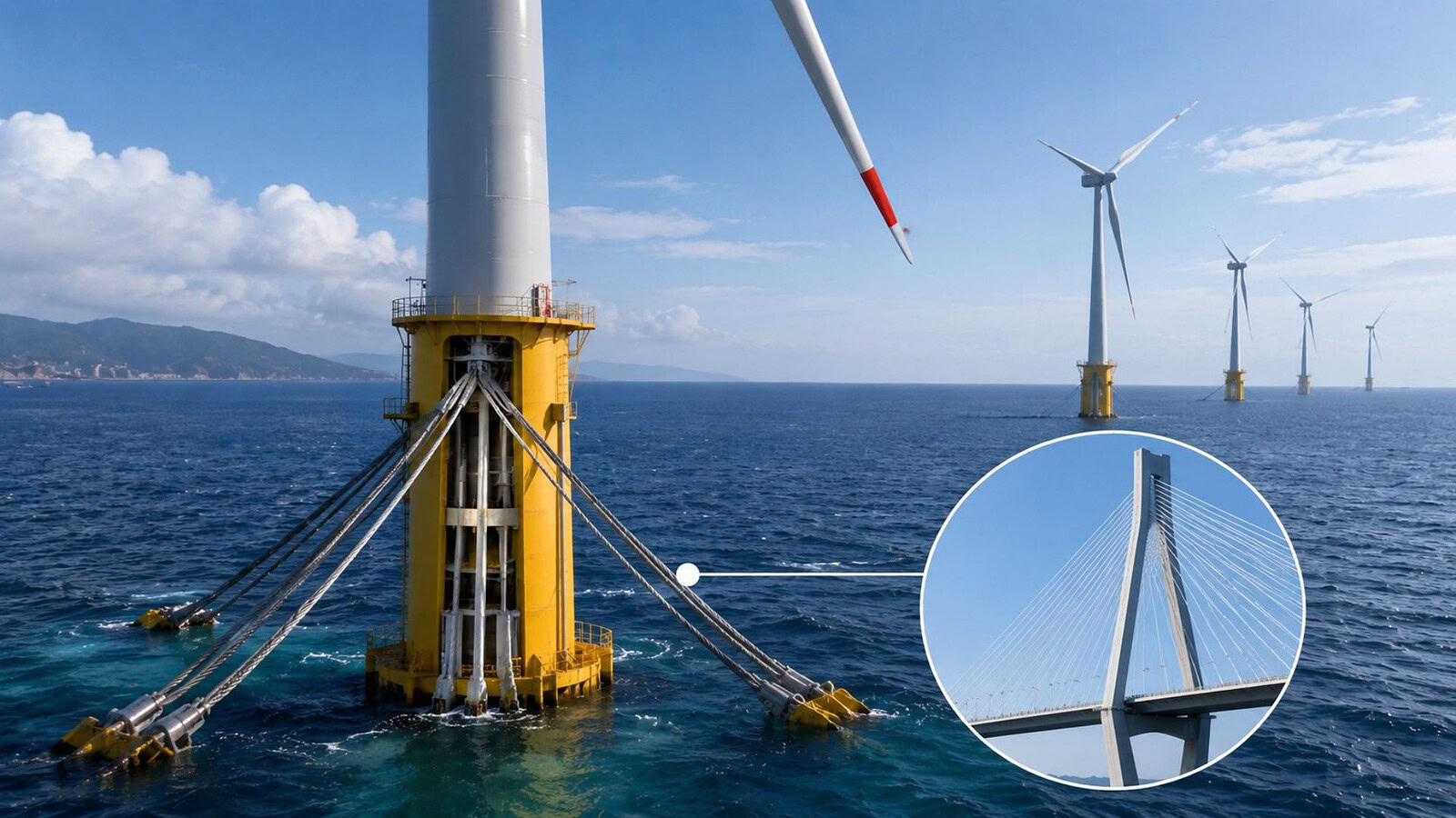 Turbine eoliche offshore: cavi come i ponti contro sisma e vento