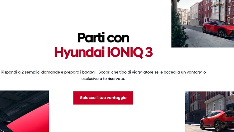 Hyundai lancia un test online per la nuova IONIQ 3: in palio voucher esclusivi