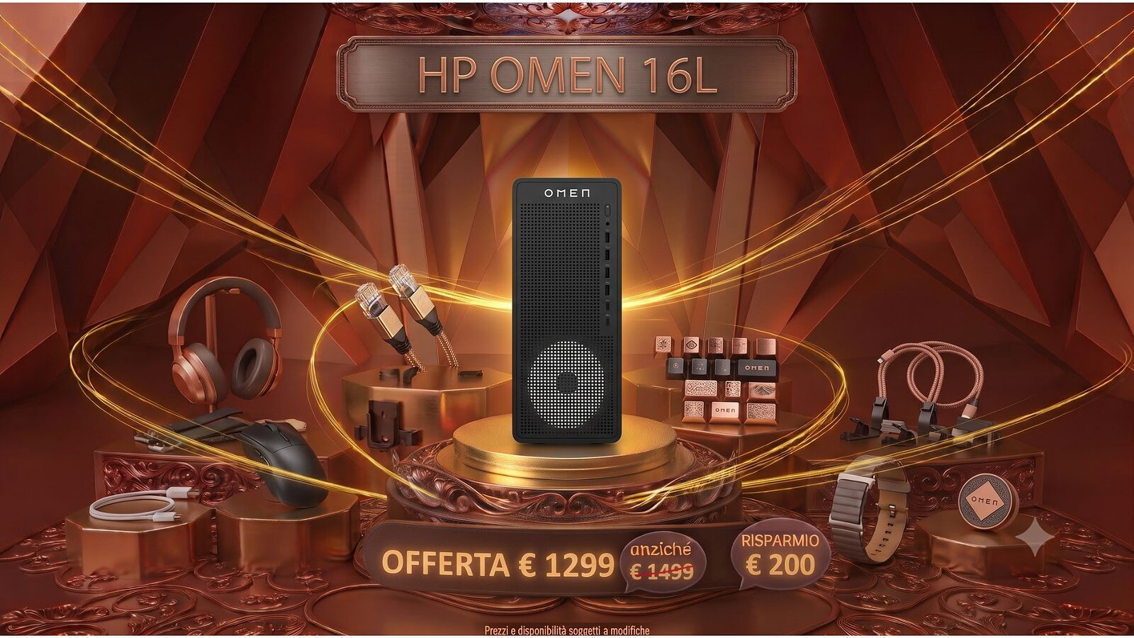 PC gaming HP con RTX 5060 in offerta su Amazon