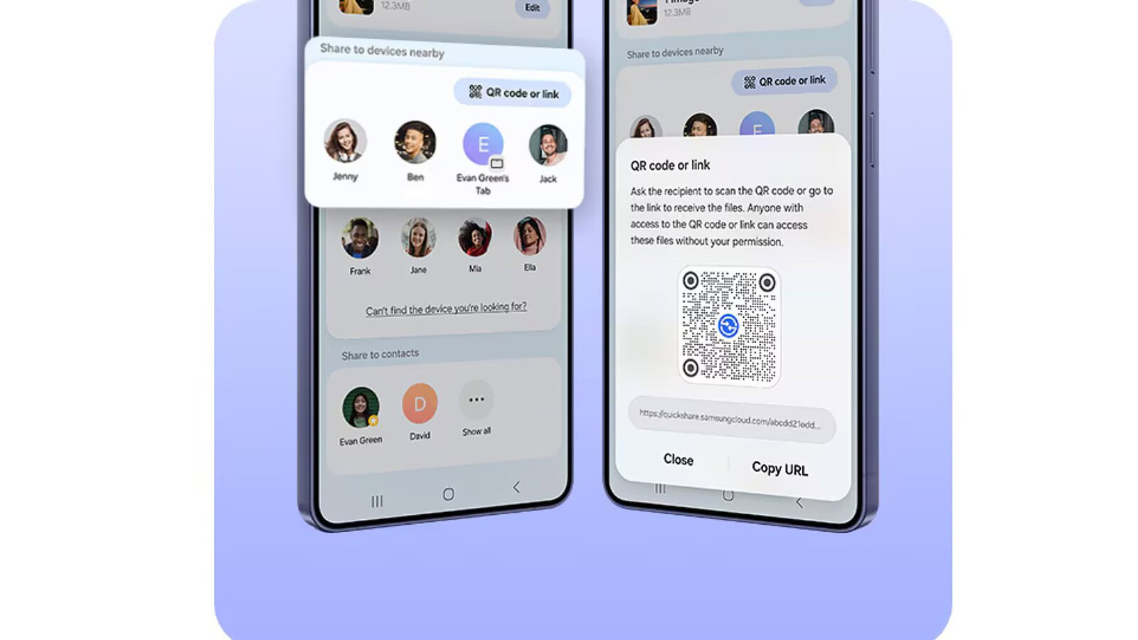 Quick Share ora invia biglietti e carte d'imbarco da Samsung Wallet