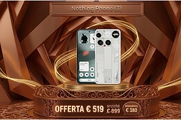 Nothing Phone (3) crolla a 519 euro su Amazon: sconto record
