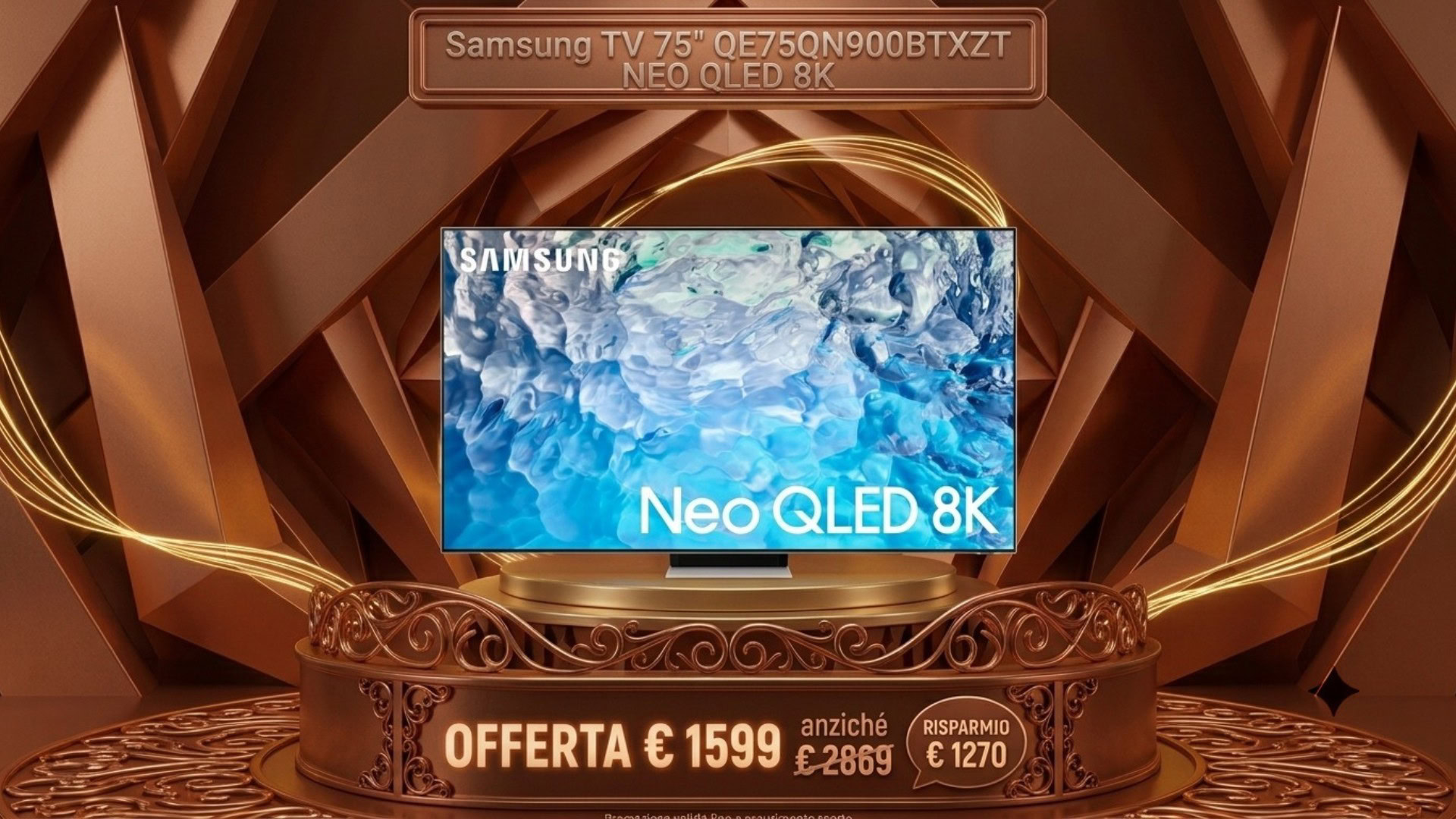 Samsung 8K da 75 pollici crolla del 44% su Amazon Samsung 8K da 75 pollici crolla del 44% su Amazon