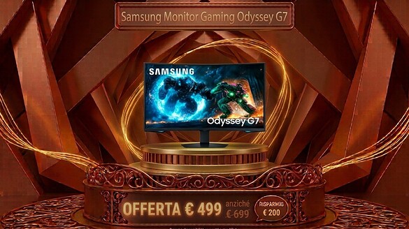 Samsung Odyssey G7 al minimo storico: 37 pollici 4K a 499 euro