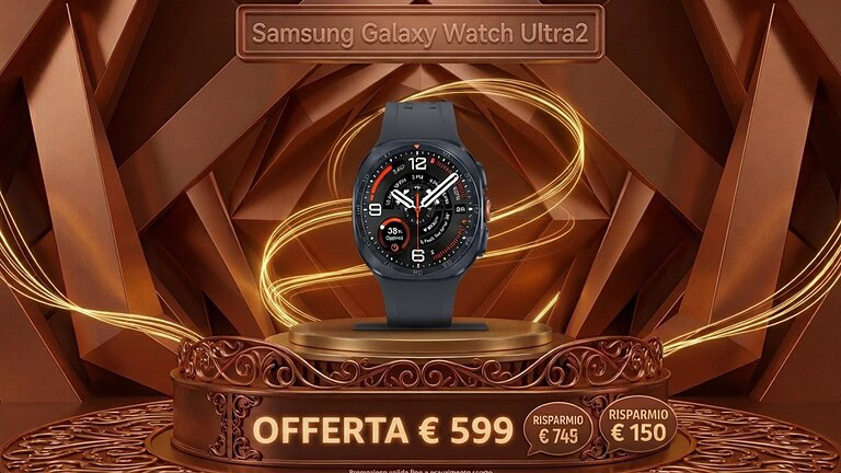 Samsung Galaxy Watch Ultra2 già in offerta su Amazon a 599€