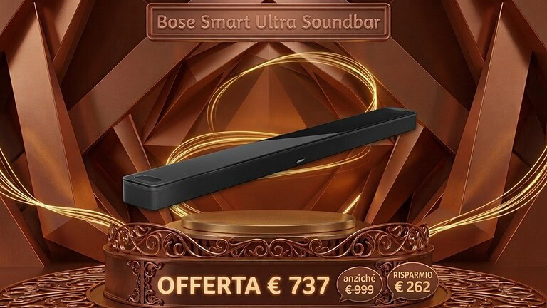 Bose Smart Ultra Soundbar in offerta su Amazon con Dolby Atmos