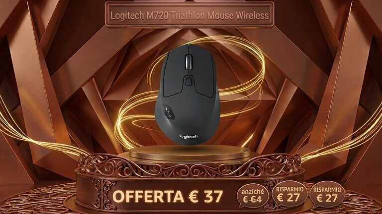 Logitech M720 Triathlon in offerta: sconto del 43% su Amazon