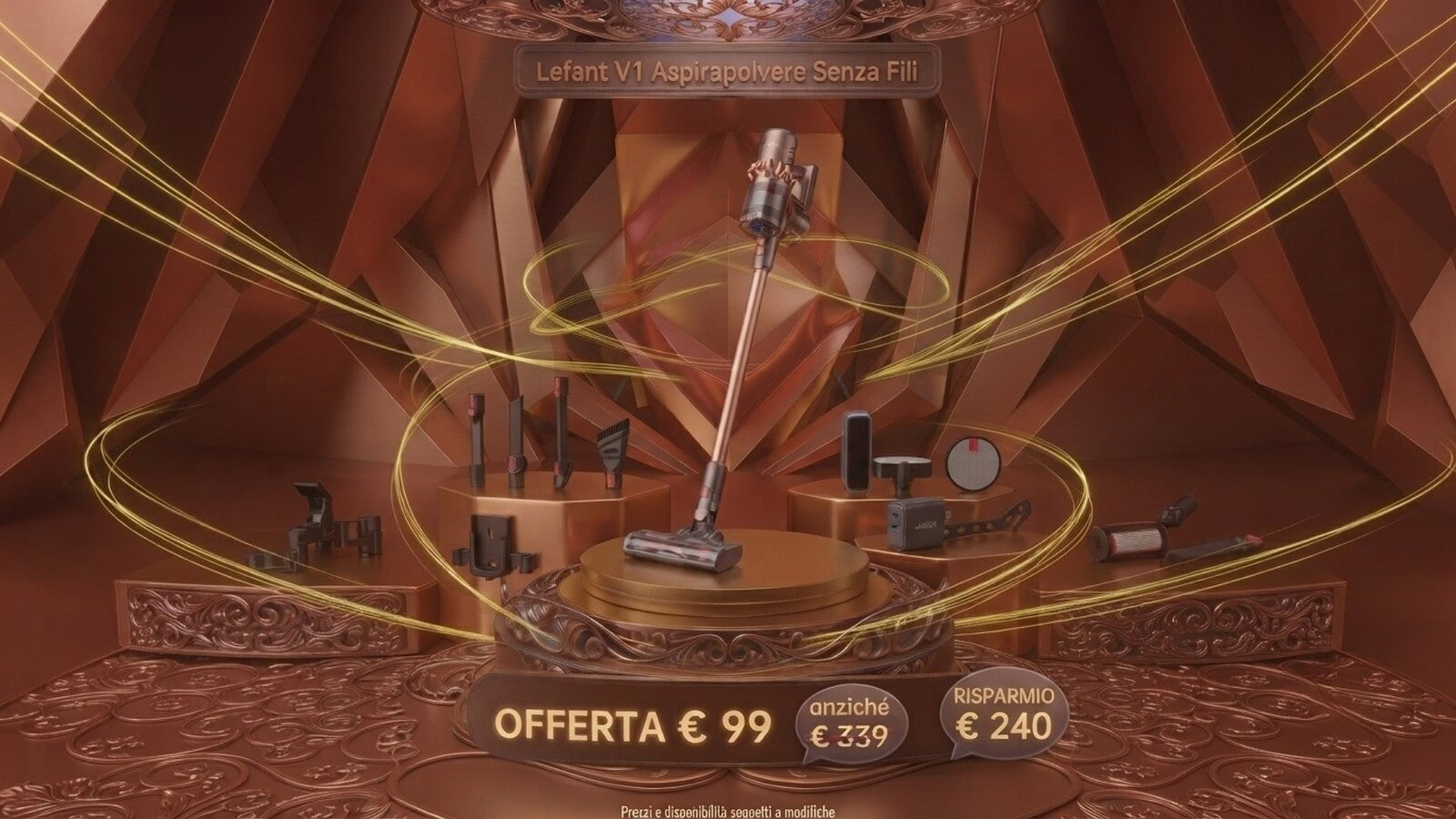 Aspirapolvere Lefant senza fili: sconto del 71% su Amazon