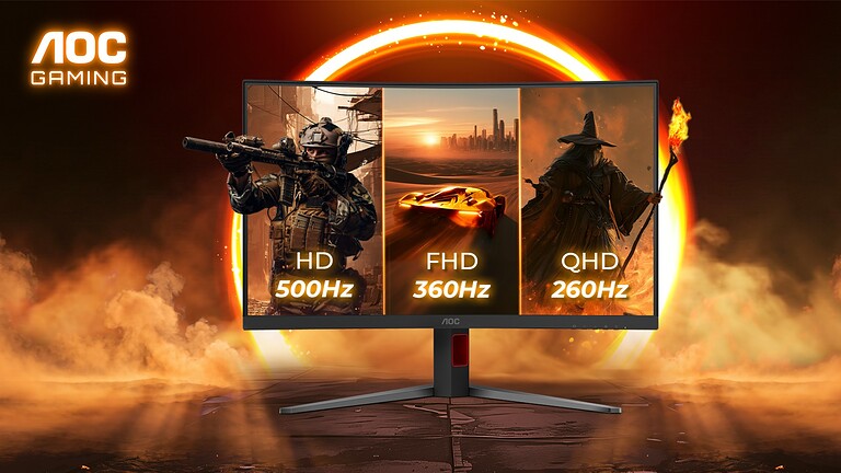 AOC GAMING CQ32G4ZA ufficiale: monitor con triplo refresh rate